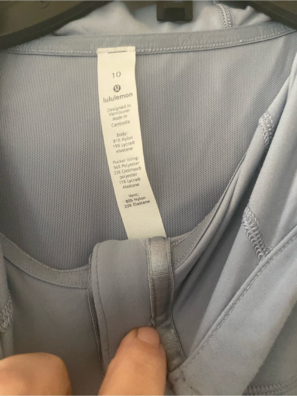 lululemon athletica light blue jacket